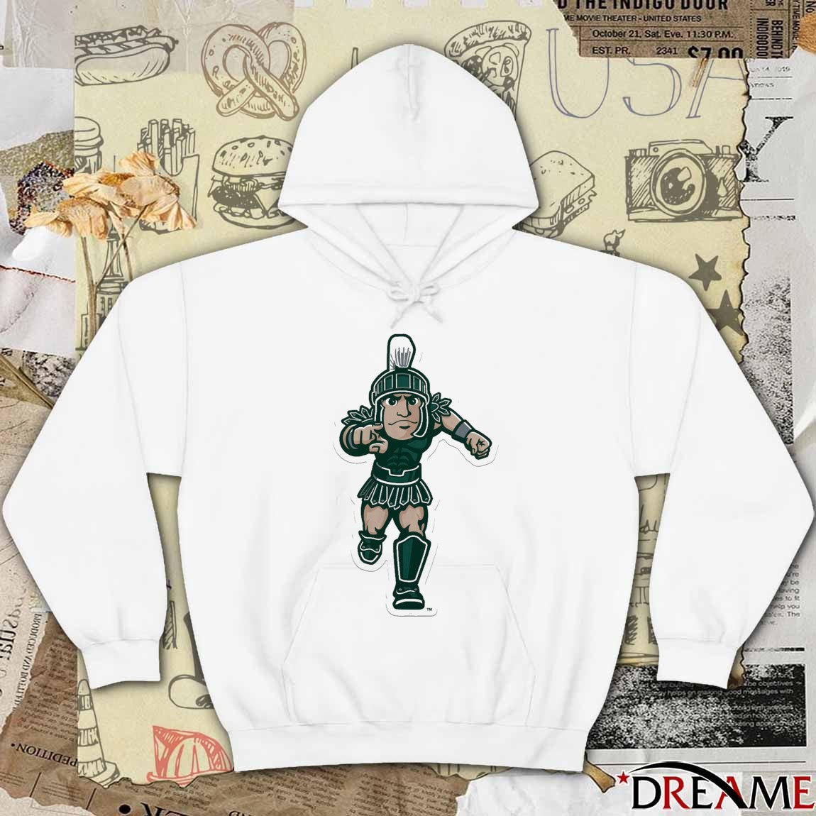 2026 Michigan State Spartans Mascot Pennant t-shirt