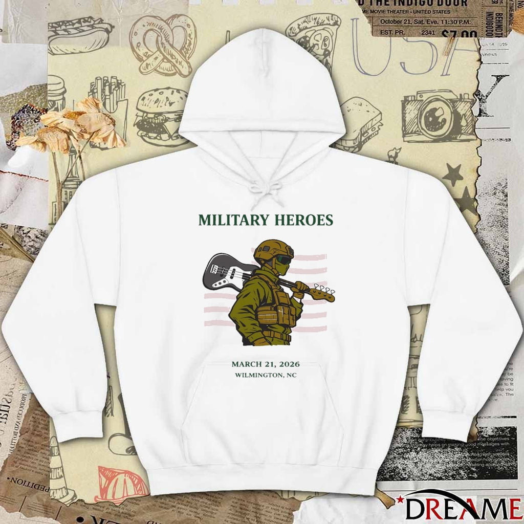 2026 Music For Military Heroes March 21 2026 Wilmington NC t-shirt