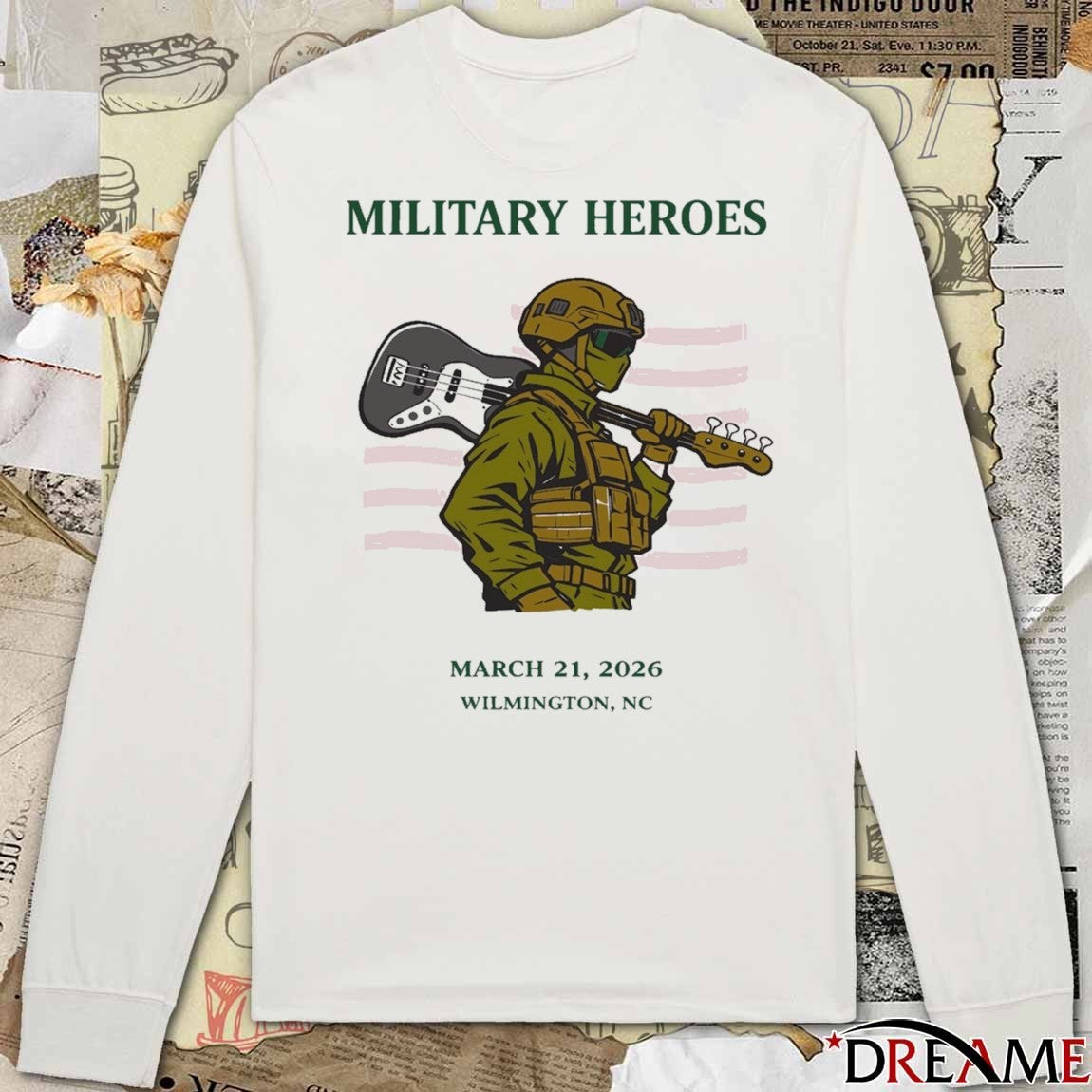 2026 Music For Military Heroes March 21 2026 Wilmington NC t-shirt