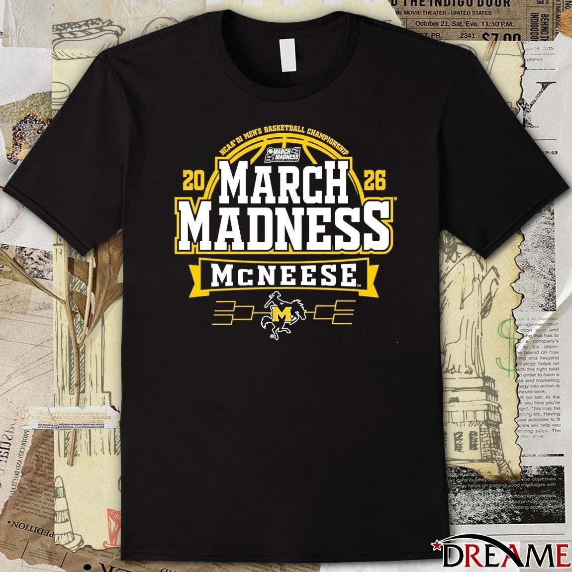 2026 NCAA DI Men’s Basketball Championship March Madness McNeese State University Cowboys t-shirt