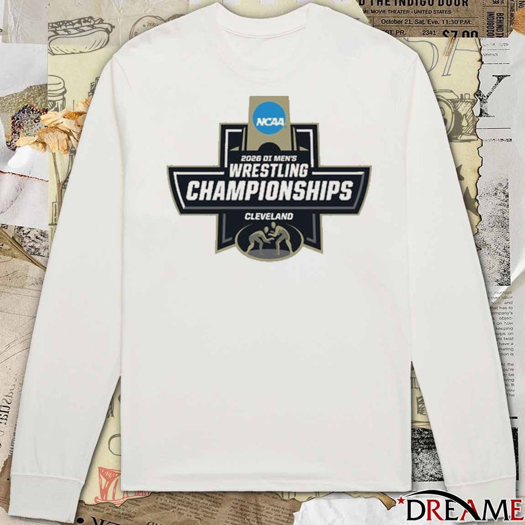 2026 NCAA Division I Men’s Wrestling Championships Cleveland, Ohio Logo t-shirt