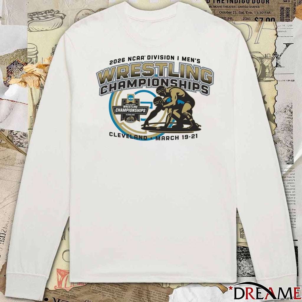 2026 NCAA Division I Men’s Wrestling Championships Cleveland, Ohio March 19-21, 2026 t-shirt