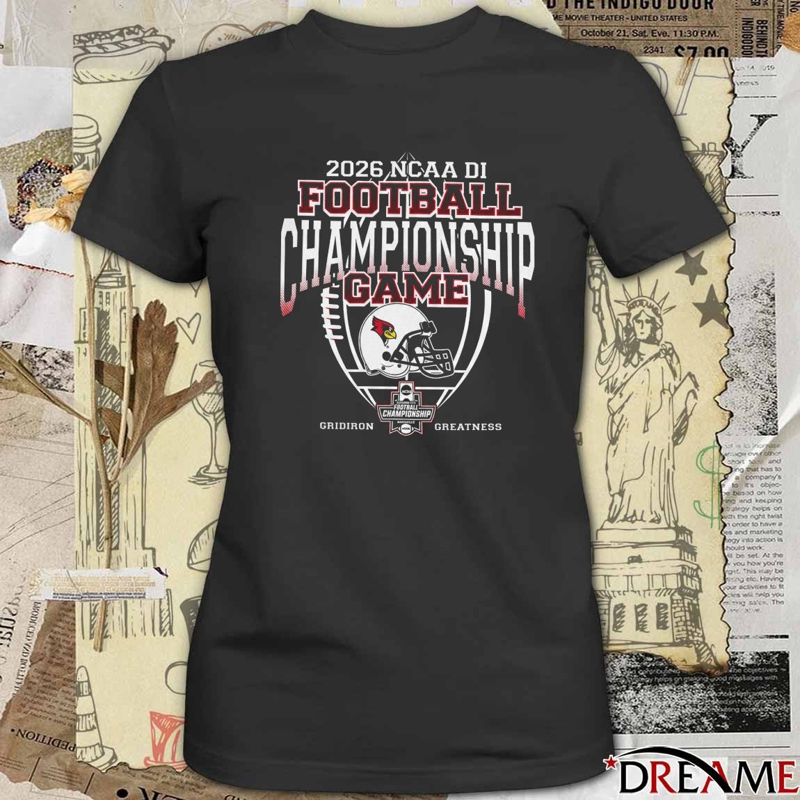 2026 NCAA Division III Football Championship Game Illinois State Redbirds Gridiron Greatness t-shirt