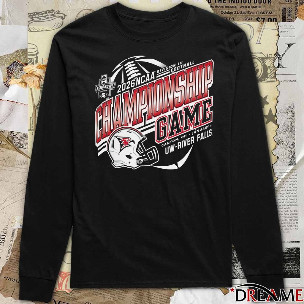 2026 NCAA Division III Football Stagg Bowl Championship Game Canton OH January 4 UW-River Falls t-shirt