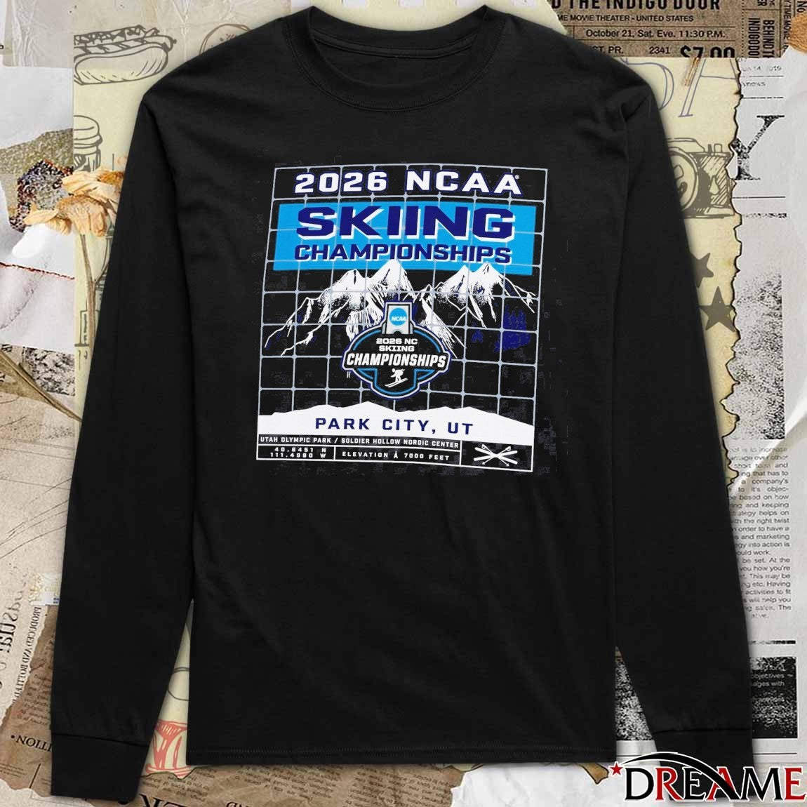 2026 NCAA Skiing Championships Park City, Utah Olympic Park Soldier Hollow Nordic Center t-shirt