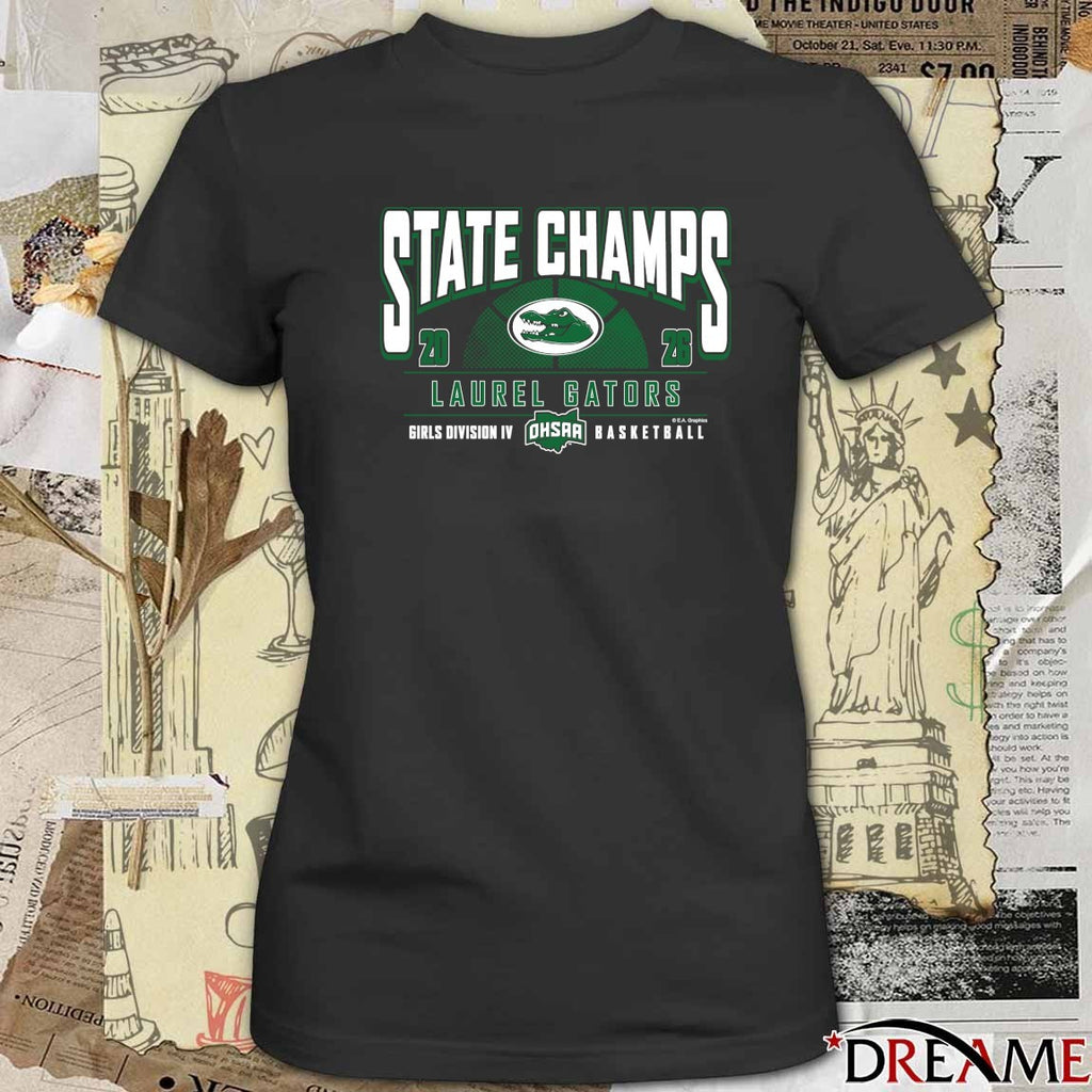2026 OHSAA Girls Basketball D4 State Champions Laurel Gators t-shirt