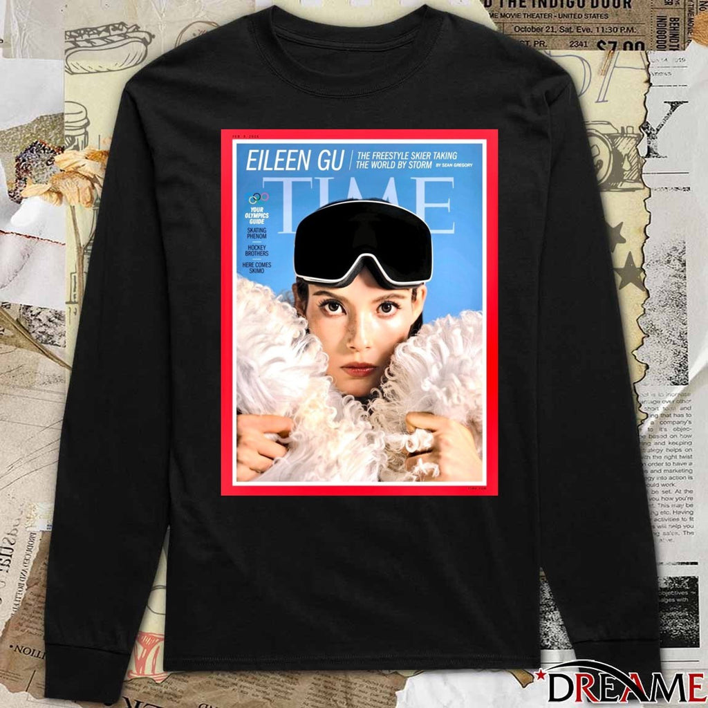 2026 Olympic Eileen Gu The Freestyle Skier Taking The World By Storm By Sean Gregory Time Poster t-shirt