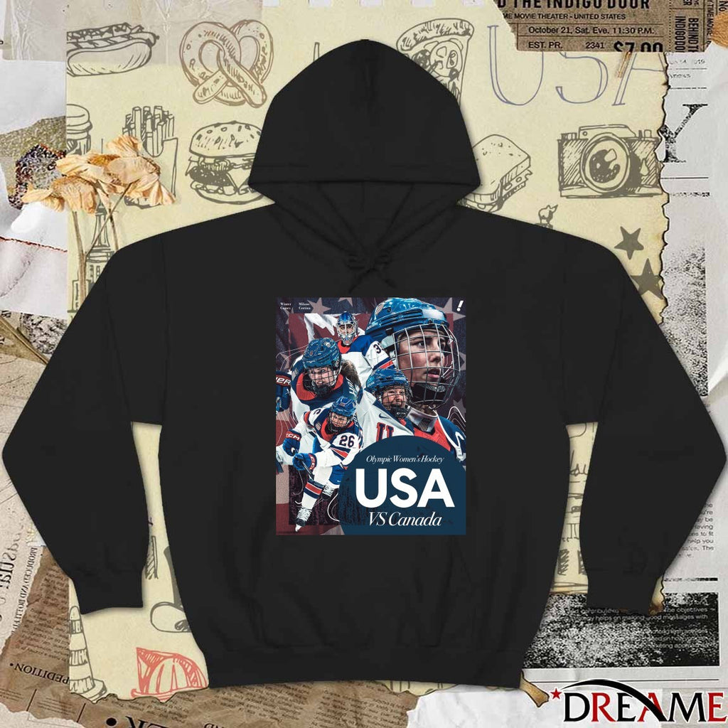 2026 Olympic Women’s Hockey Team USA Vs Team Canada Poster t-shirt