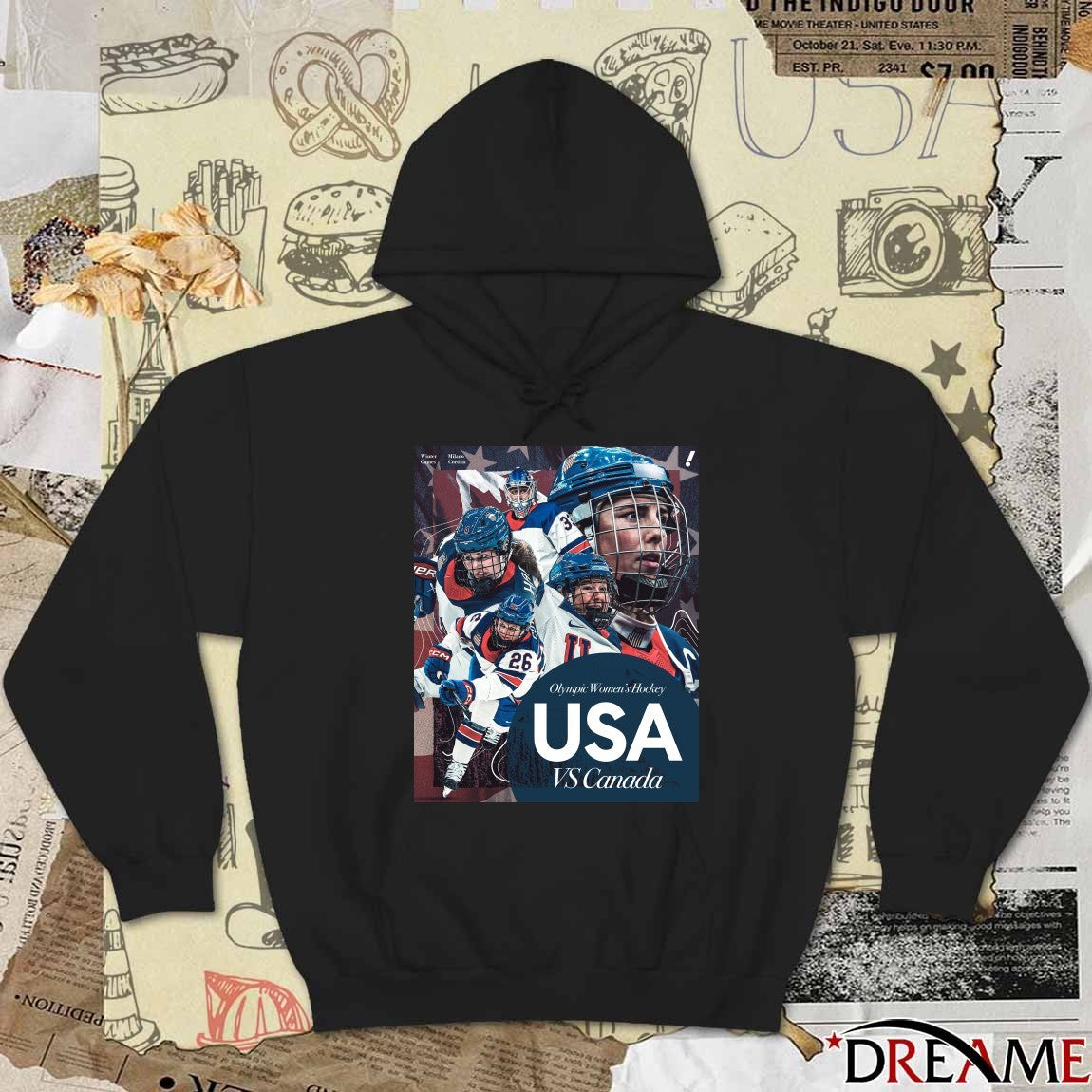 2026 Olympic Women’s Hockey Team USA Vs Team Canada Poster t-shirt