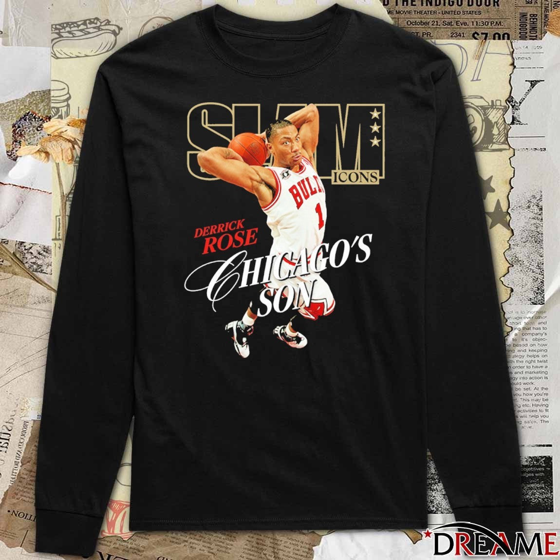 2026 Slam Icons Legend Derrick Rose Bulls Chicago’s Son t-shirt