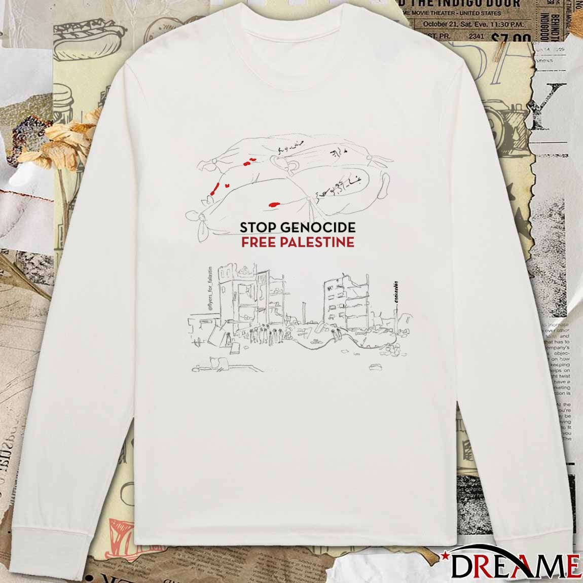 2026 Stop Genocide Free Palestine t-shirt