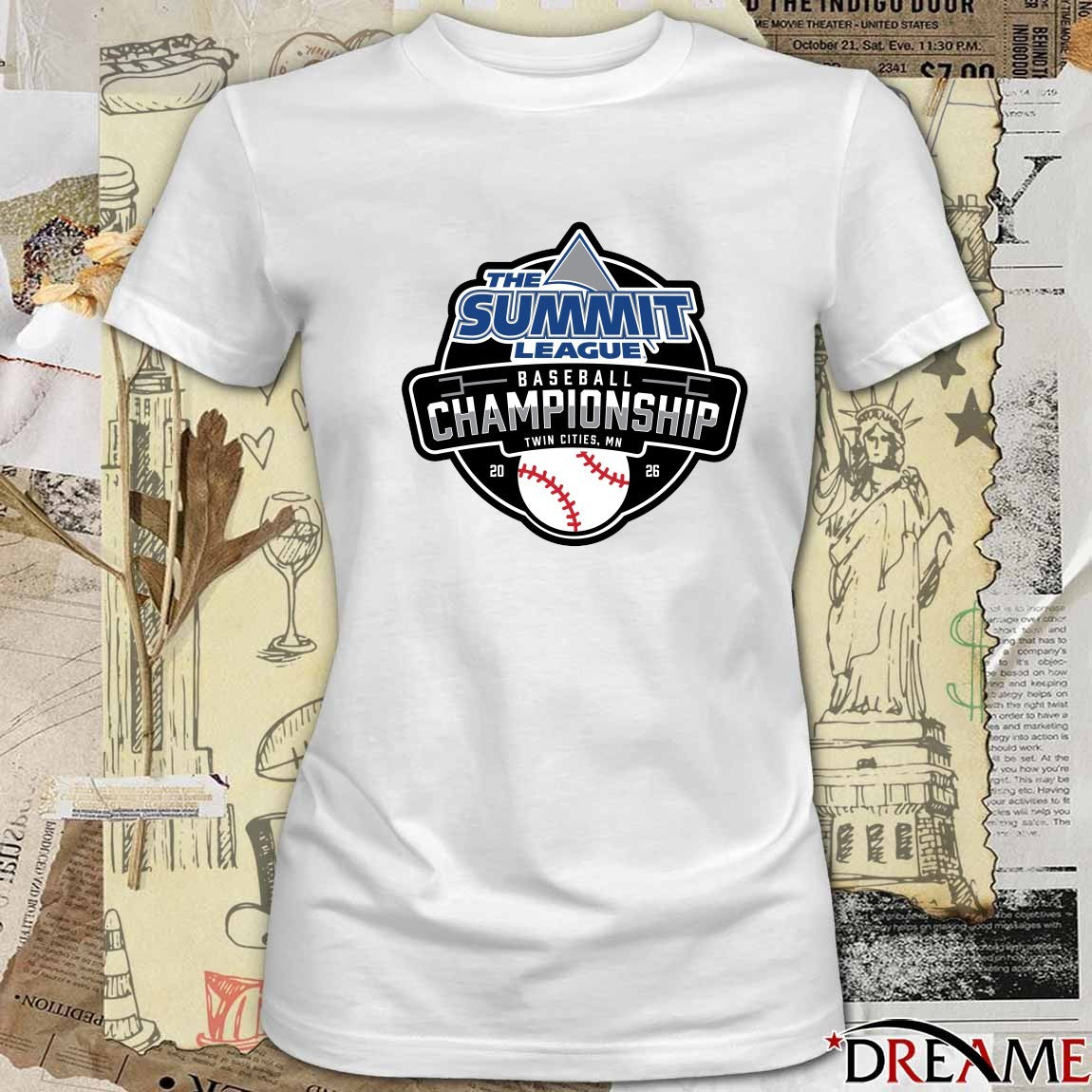 2026 The Summit League Softball Championship Twin Cities MN Logo t-shirt
