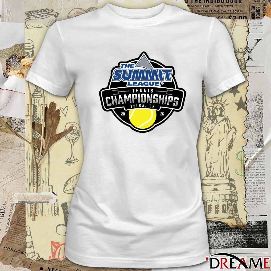 2026 The Summit League Tennis Championships Held In Tulsa, OK Logo t-shirt