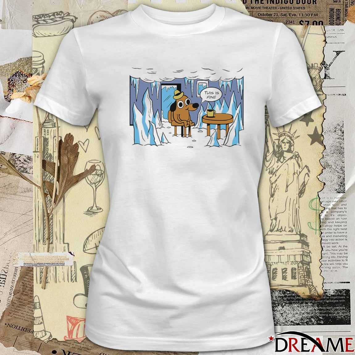 2026 This Is Fine, Everything is Frozen t-shirt