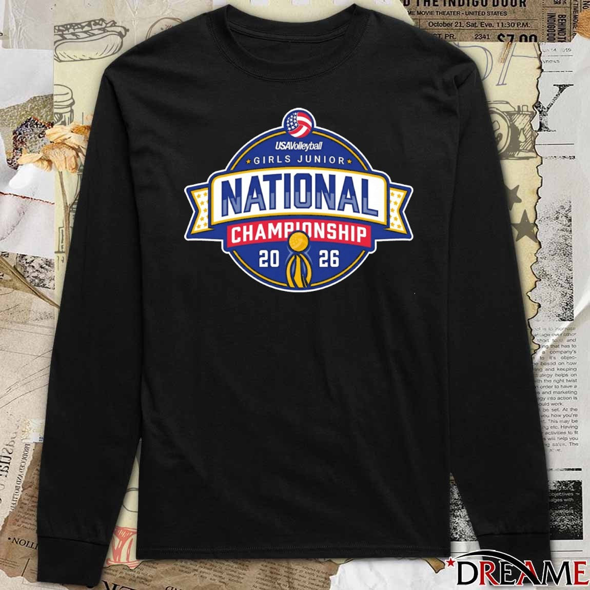 2026 USA Volleyball Girls 18s Junior National Championship Logo t-shirt
