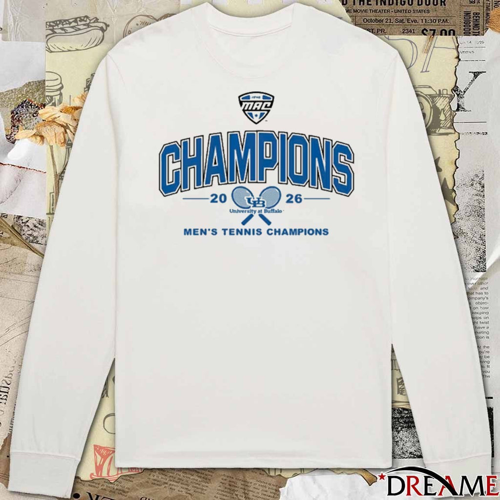 2026 University At Buffalo Bulls MAC Men’s Tennis Champions t-shirt