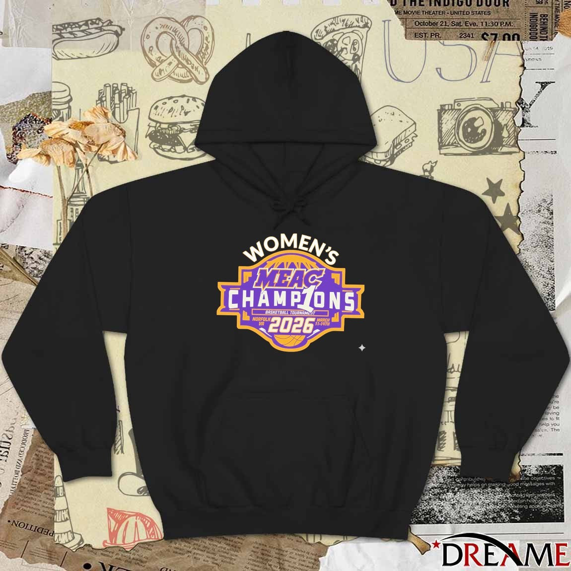 2026 Women’s MEAC Championship Basketball Tournament Logo t-shirt