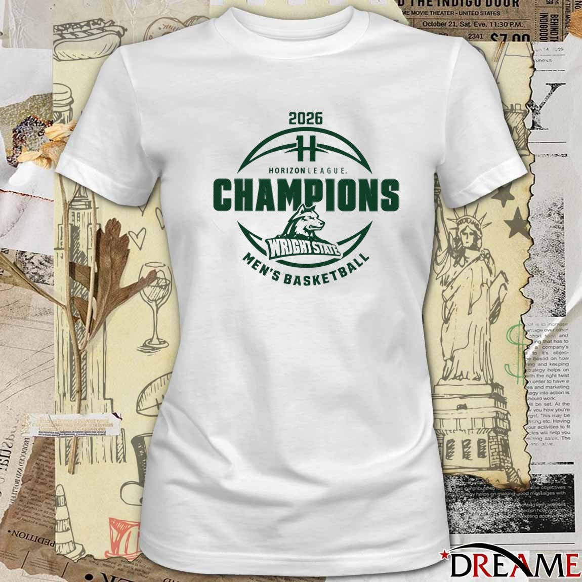 2026 Wright State Men’s Basketball Horizon League Champions t-shirt
