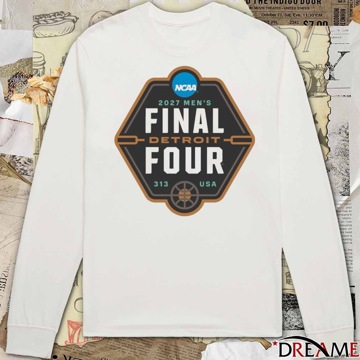 2027 NCAA Men’s Final Four in Detroit Logo t-shirt