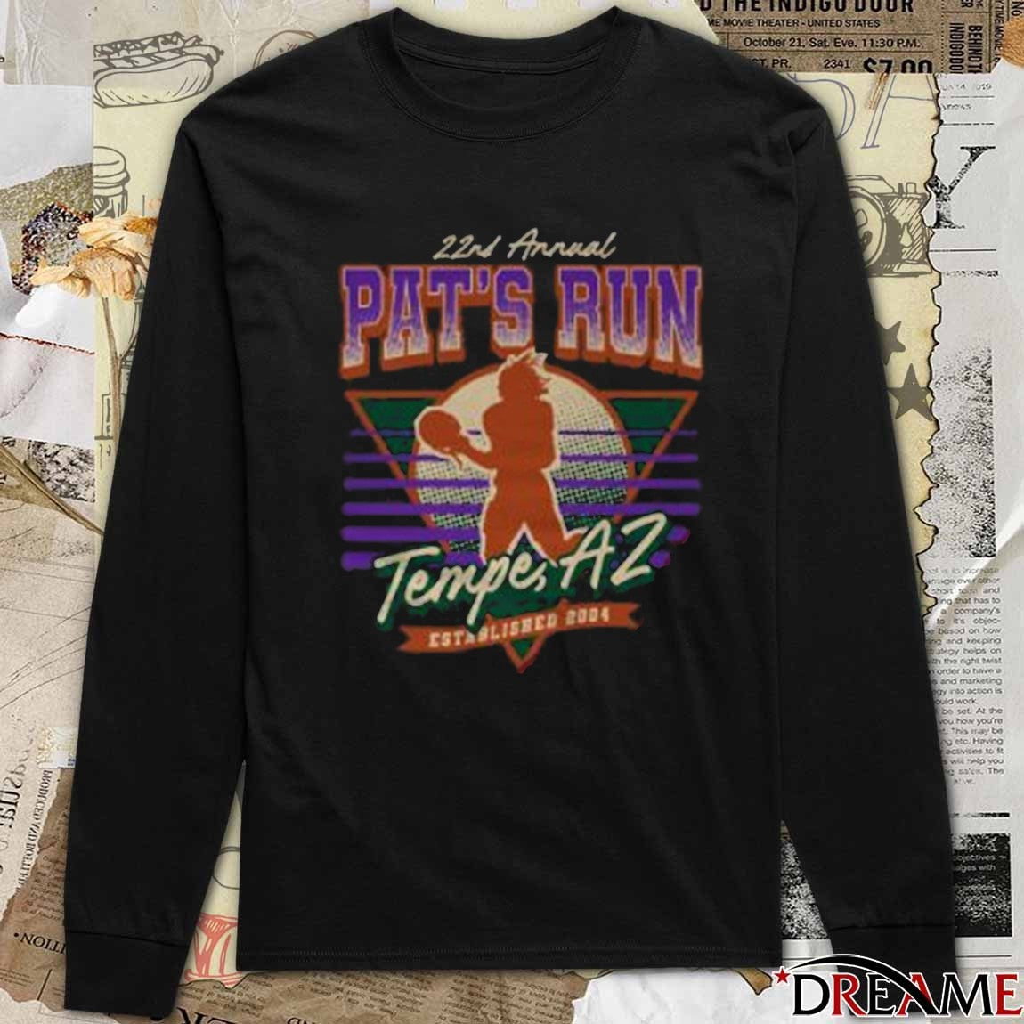 22nd Annual Pat’s Run in Tempe, AZ t-shirt