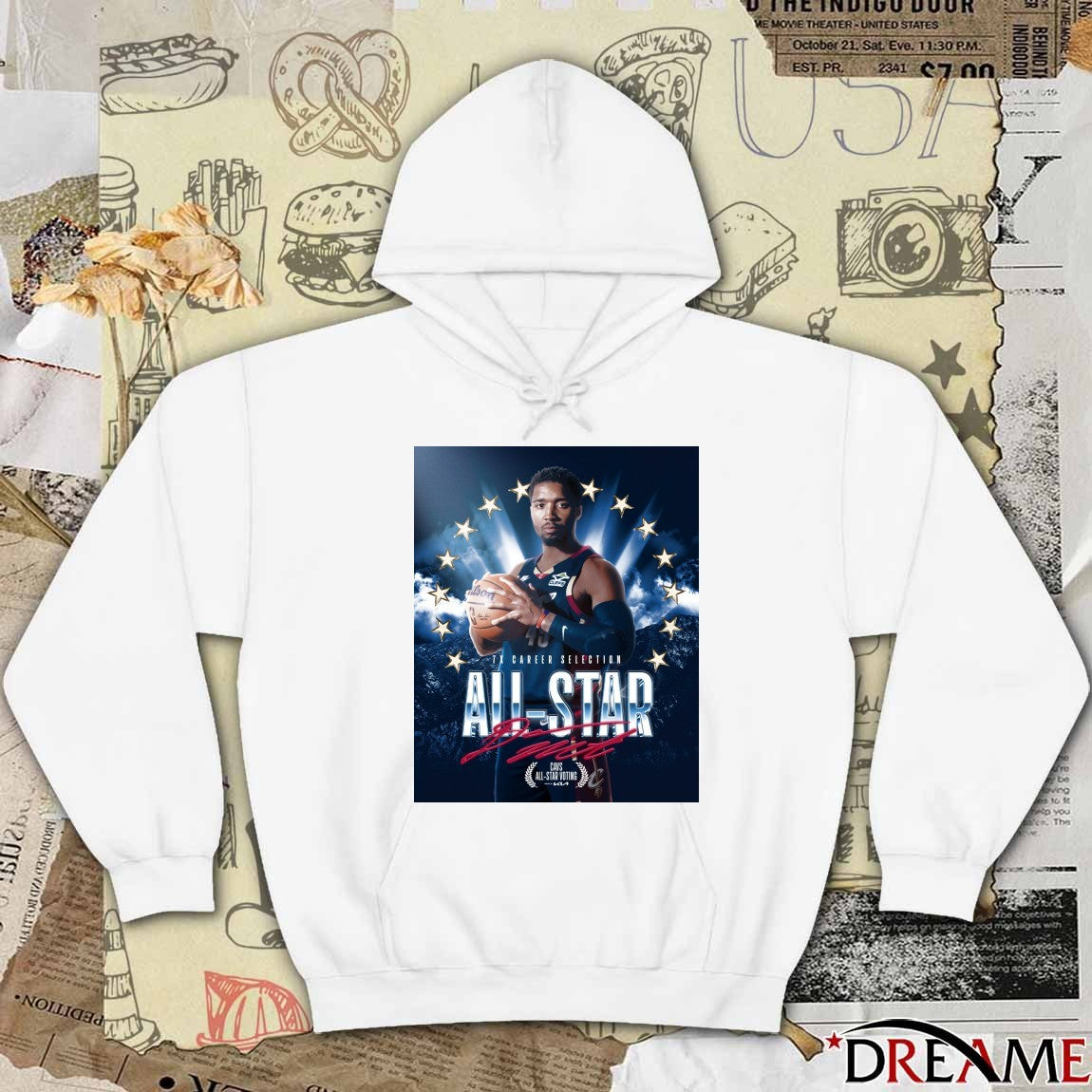 7X Career Selection All-Star Cavs All-Star Voting Signature Poster t-shirt