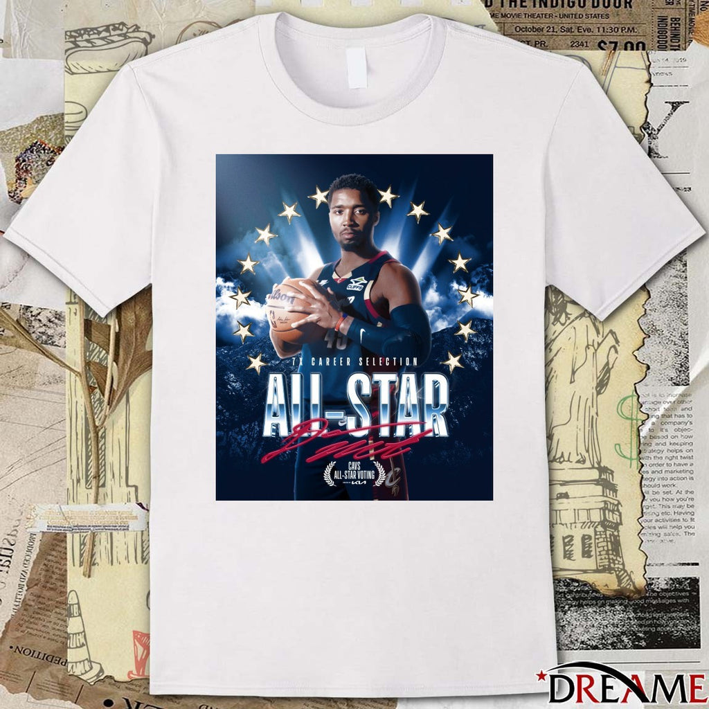 7X Career Selection All-Star Cavs All-Star Voting Signature Poster t-shirt