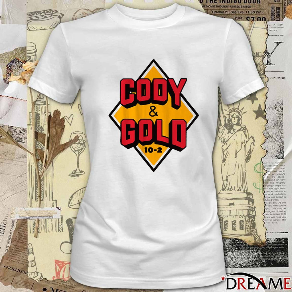 96.5 The Fan Cody & Gold 10-2 Show Diamond Logo 2025 t-shirt