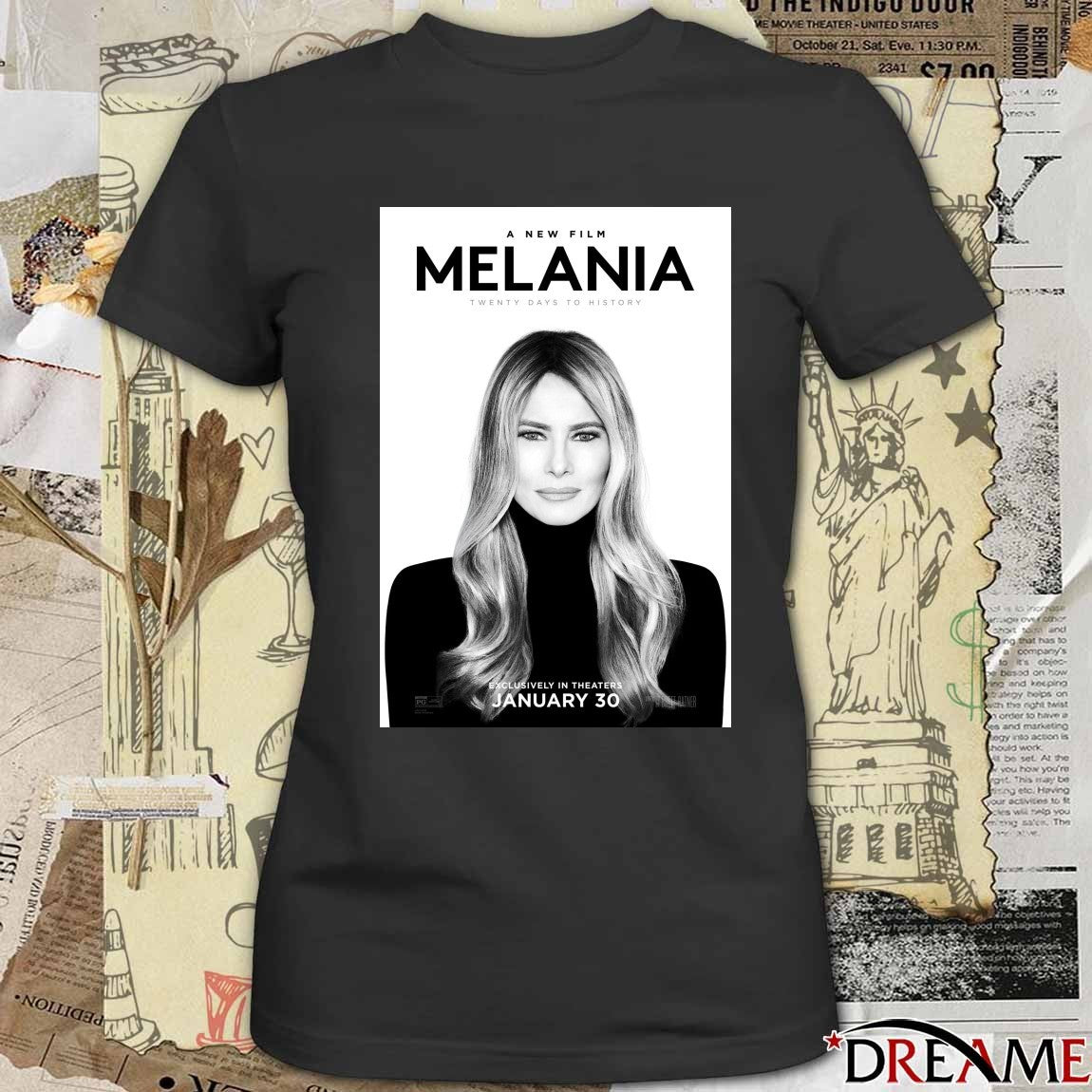A New Film Melania Twenty Days To History Exclusively In Theaters January 30 2026 Poster t-shirt
