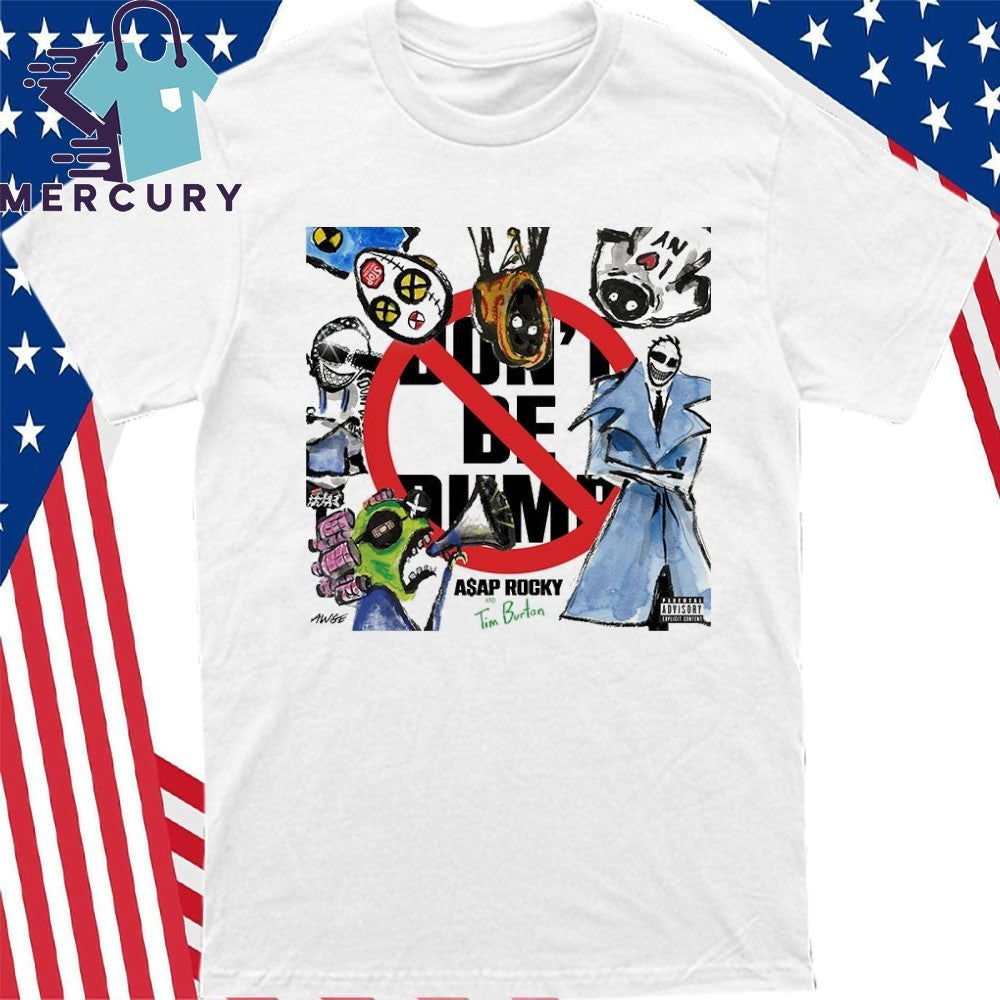A$AP Rocky Unveils New Album Don’t Be Dumb Artwork by Tim Burton Shirt