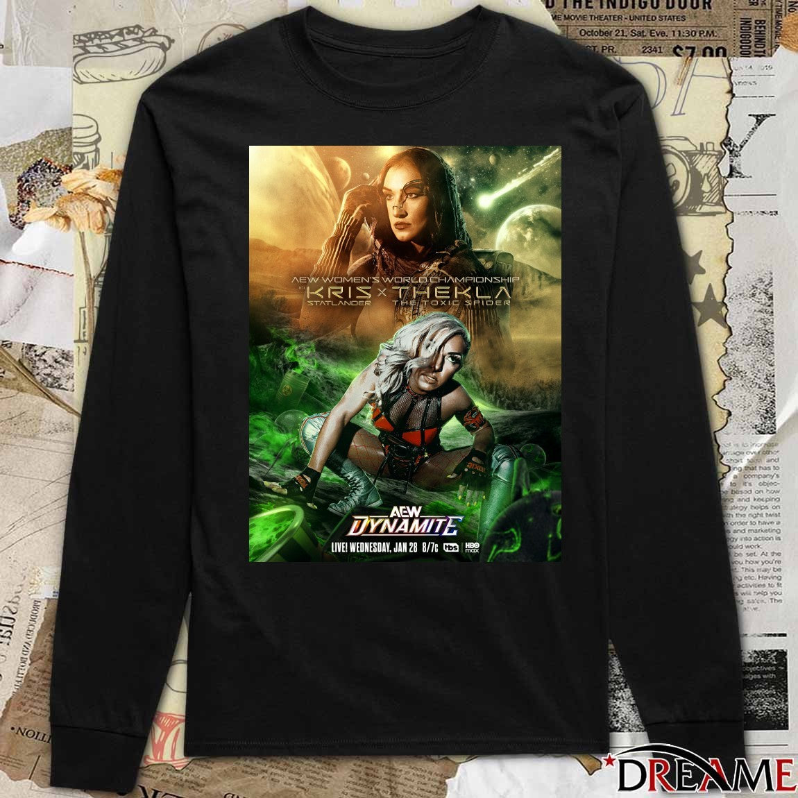 AEW Dynamite AEW Women’s World Championship Kris x Thekla January 28 2026 Poster t-shirt