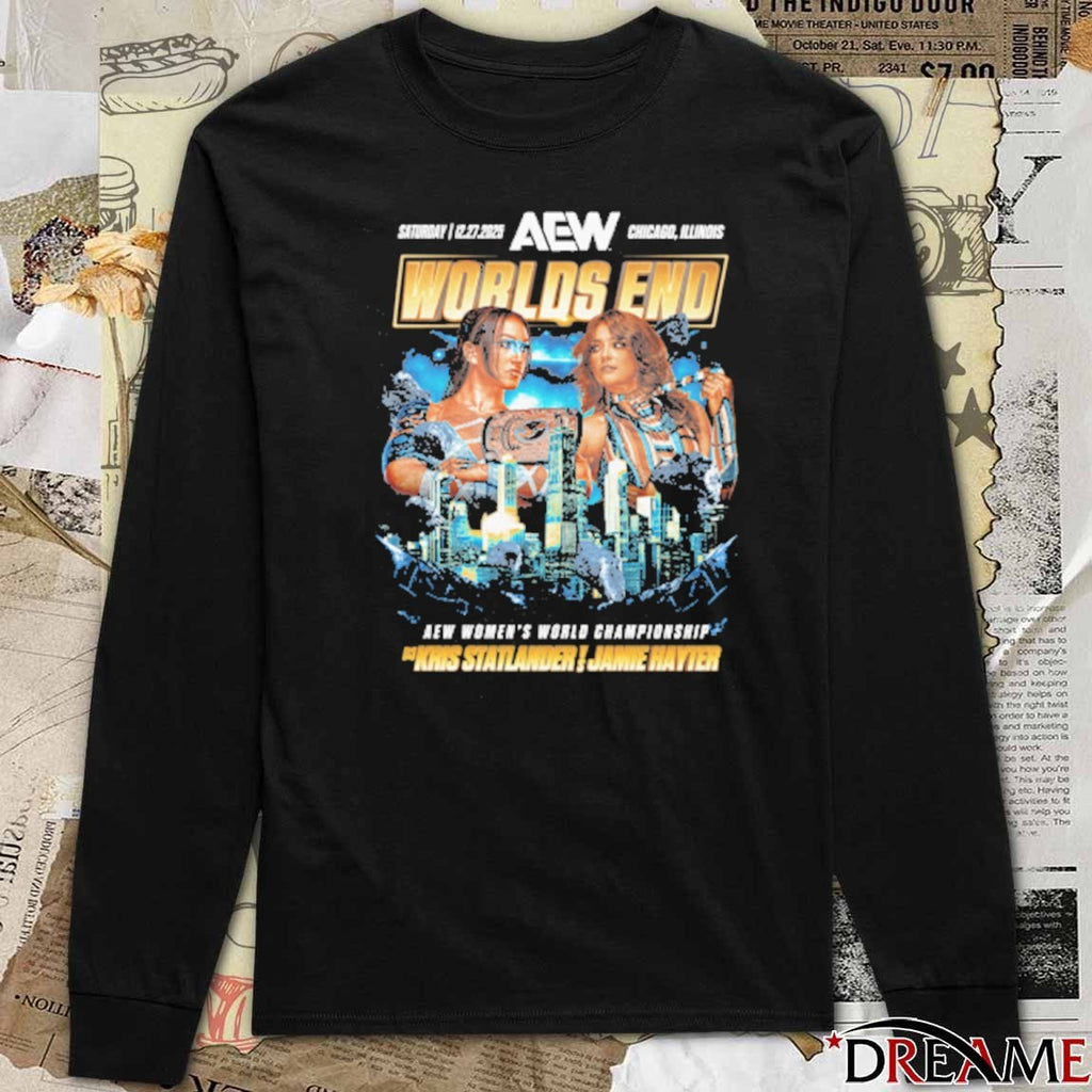 AEW Worlds End 2025 Matchup Kris Statlander vs Jamie Hayter AEW Women’s World Championship t-shirt