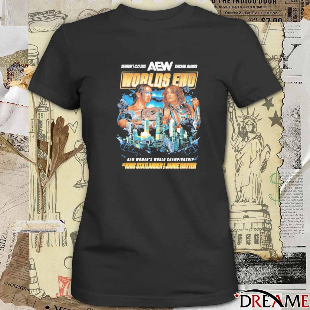 AEW Worlds End 2025 Matchup Kris Statlander vs Jamie Hayter AEW Women’s World Championship t-shirt