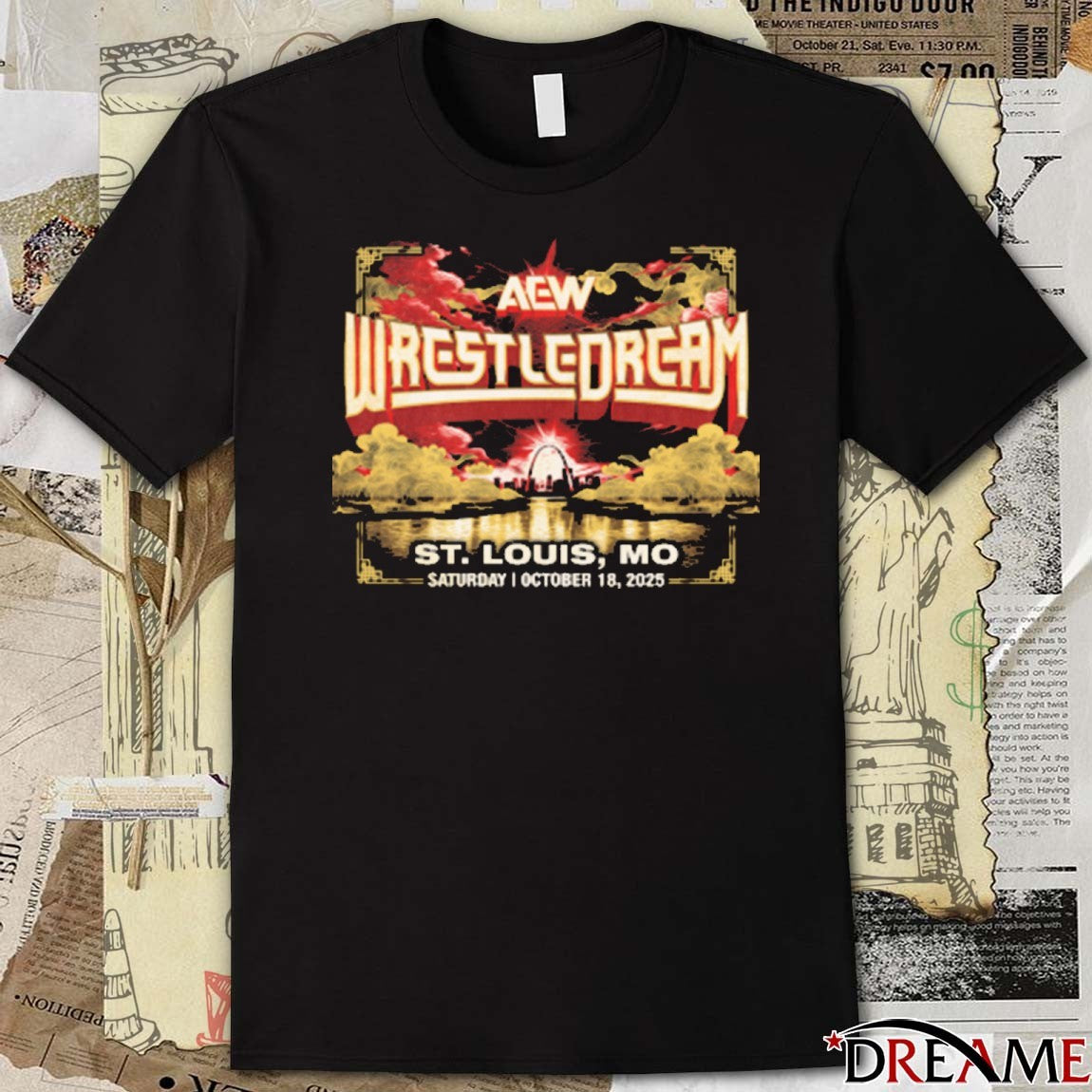 AEW WrestleDream Saturday October 18 2025 Event St Louis MO Fanart t-shirt