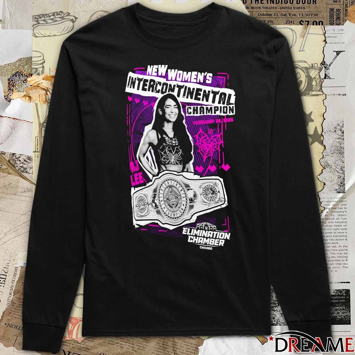 AJ Lee Elimination Chamber 2026 New Women’s Intercontinental Championship Winner t-shirt