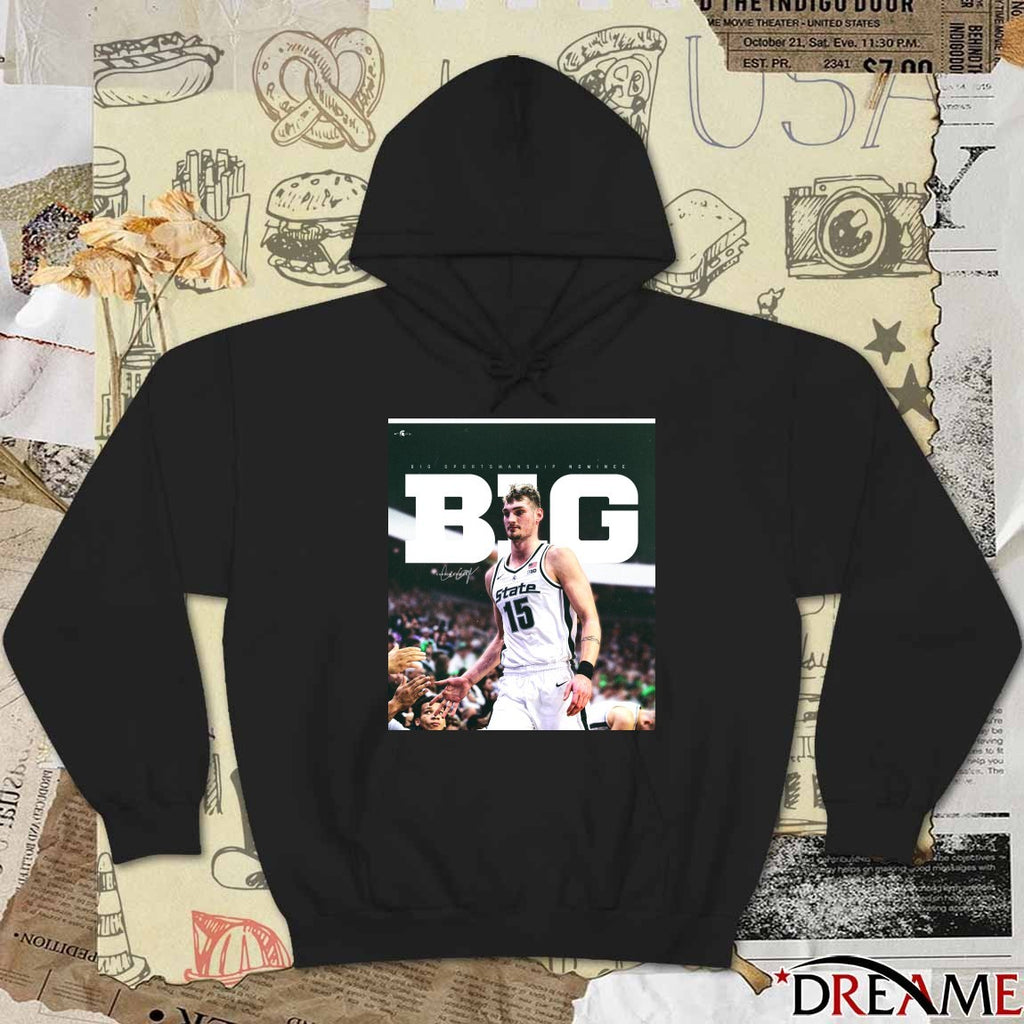 ALL-B1G Sportsmanship Honoree Michigan State Men’s Basketball Carson Cooper Poster t-shirt
