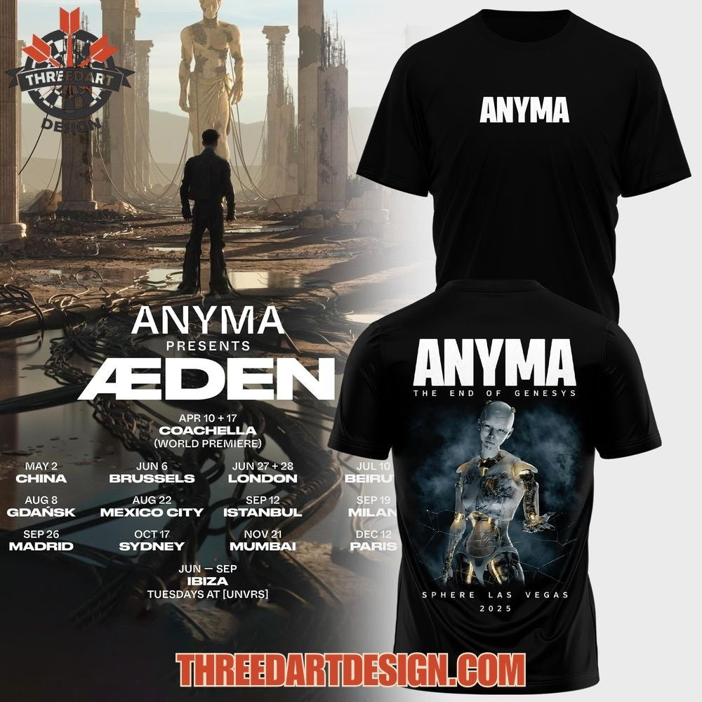 ANYMA The End Of Genesys Sphere Las Vegas 2026 Shirt