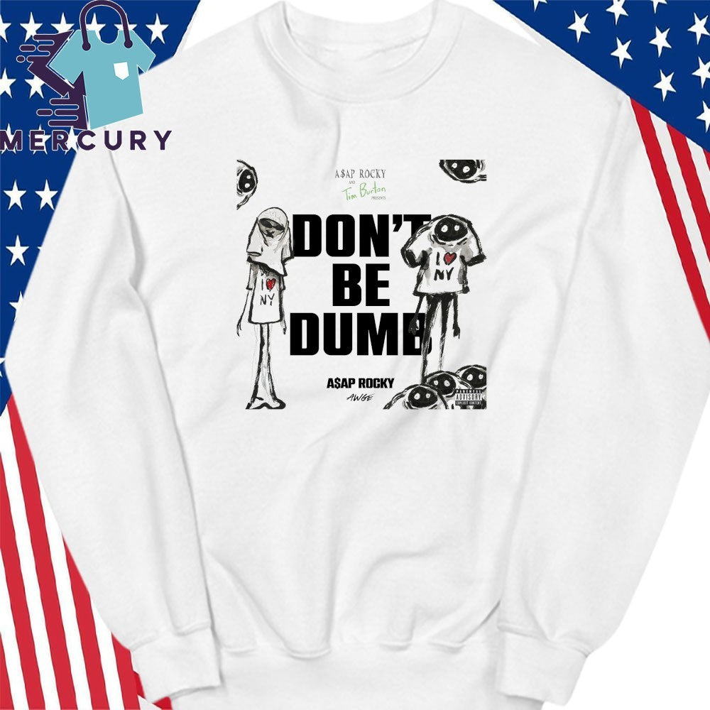 ASAP Rocky x Tim Burton Don’t Be Dumb I Love NY Shirt