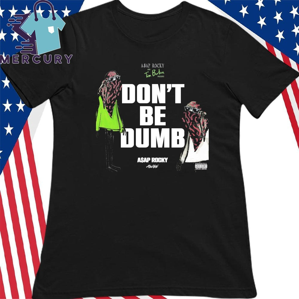 ASAP Rocky x Tim Burton Don’t Be Dumb Masked Figures Shirt