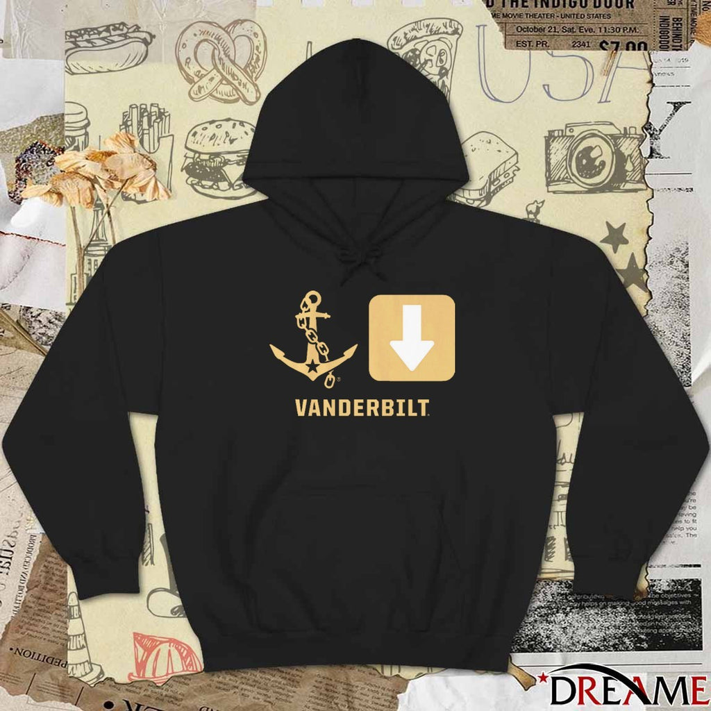 ASU Vanderbilt Commodores NCAA Anchor Down Symbols t-shirt