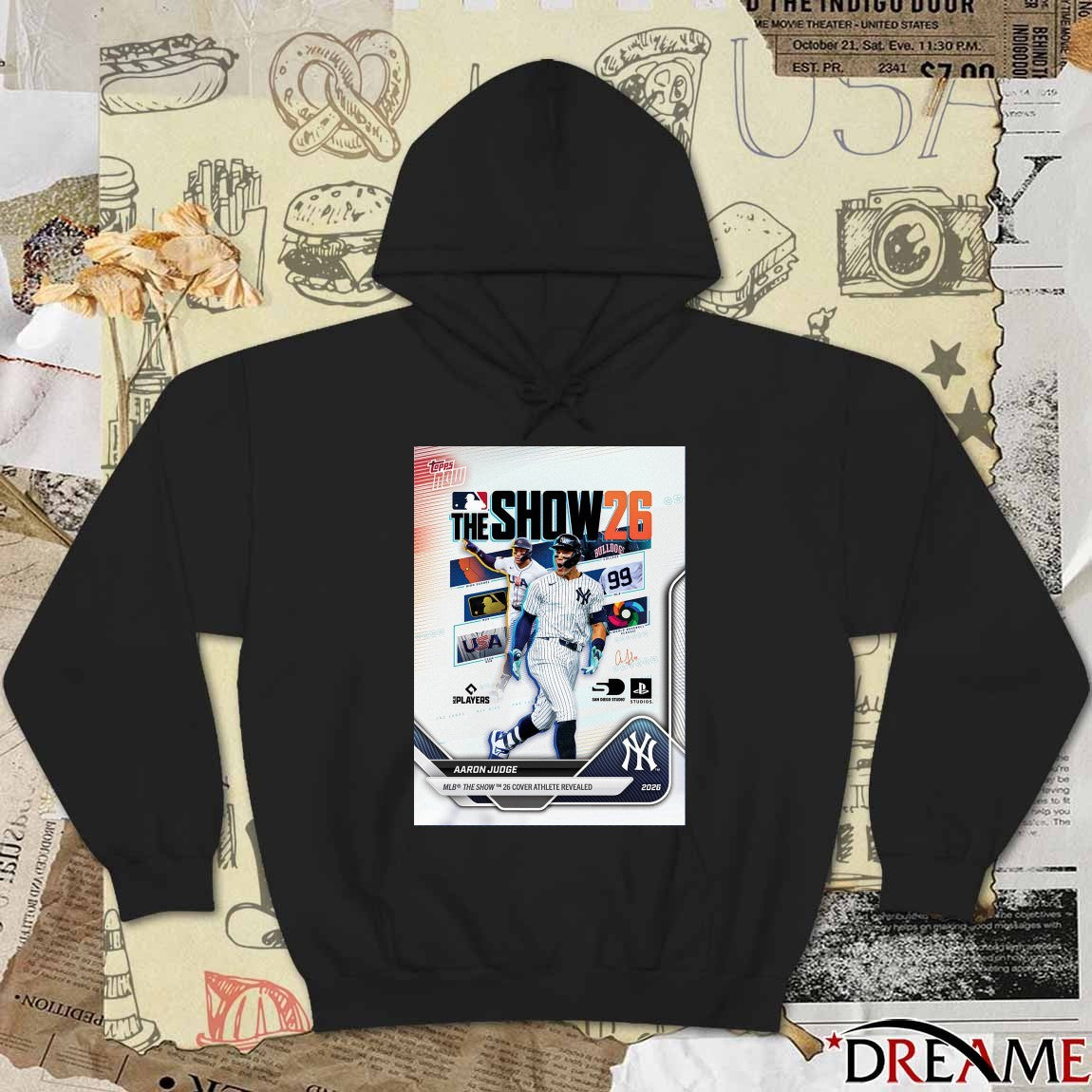 Aaron Judge MLB The Show 2026 Cover Athlete Revealed Signature Poster t-shirt