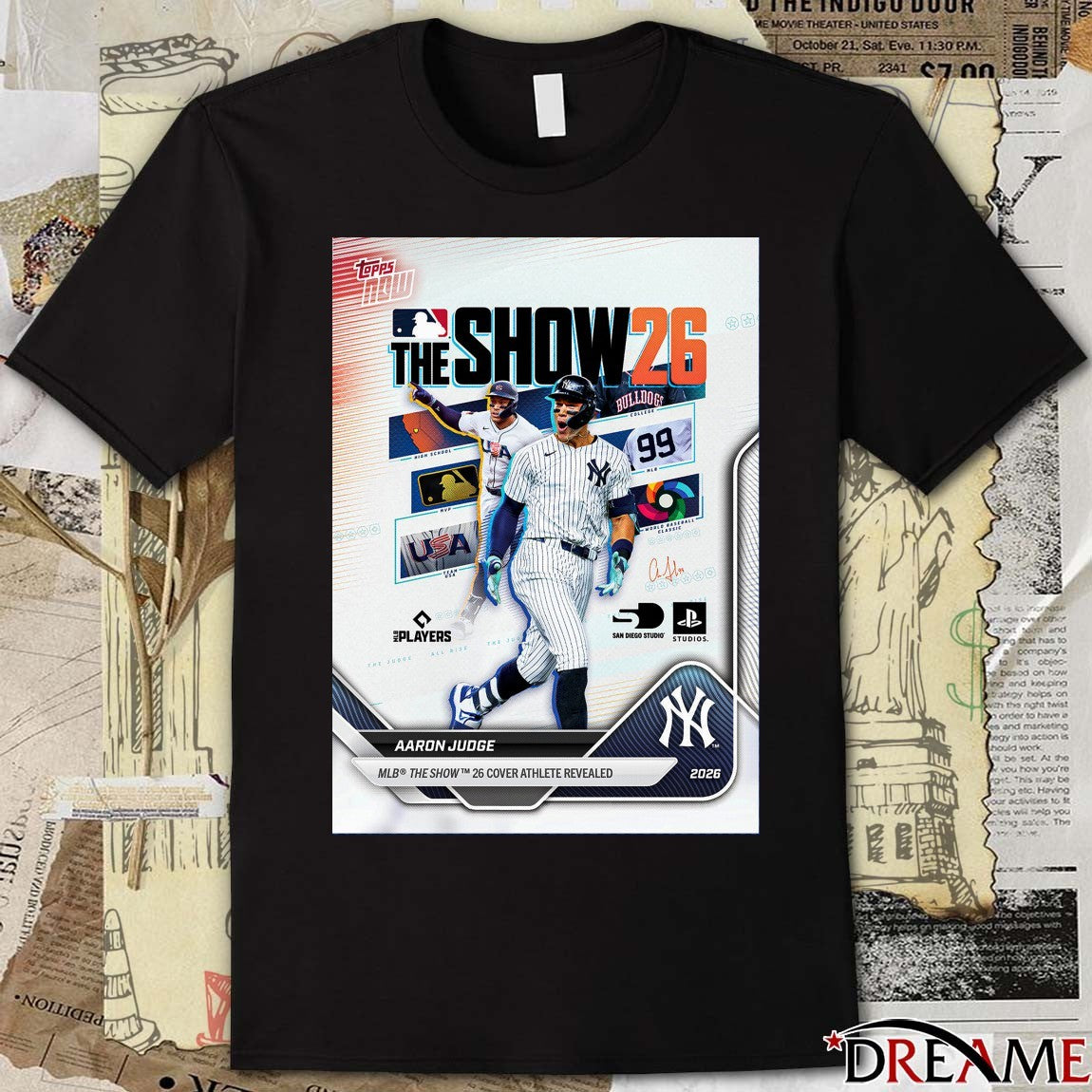 Aaron Judge MLB The Show 2026 Cover Athlete Revealed Signature Poster t-shirt