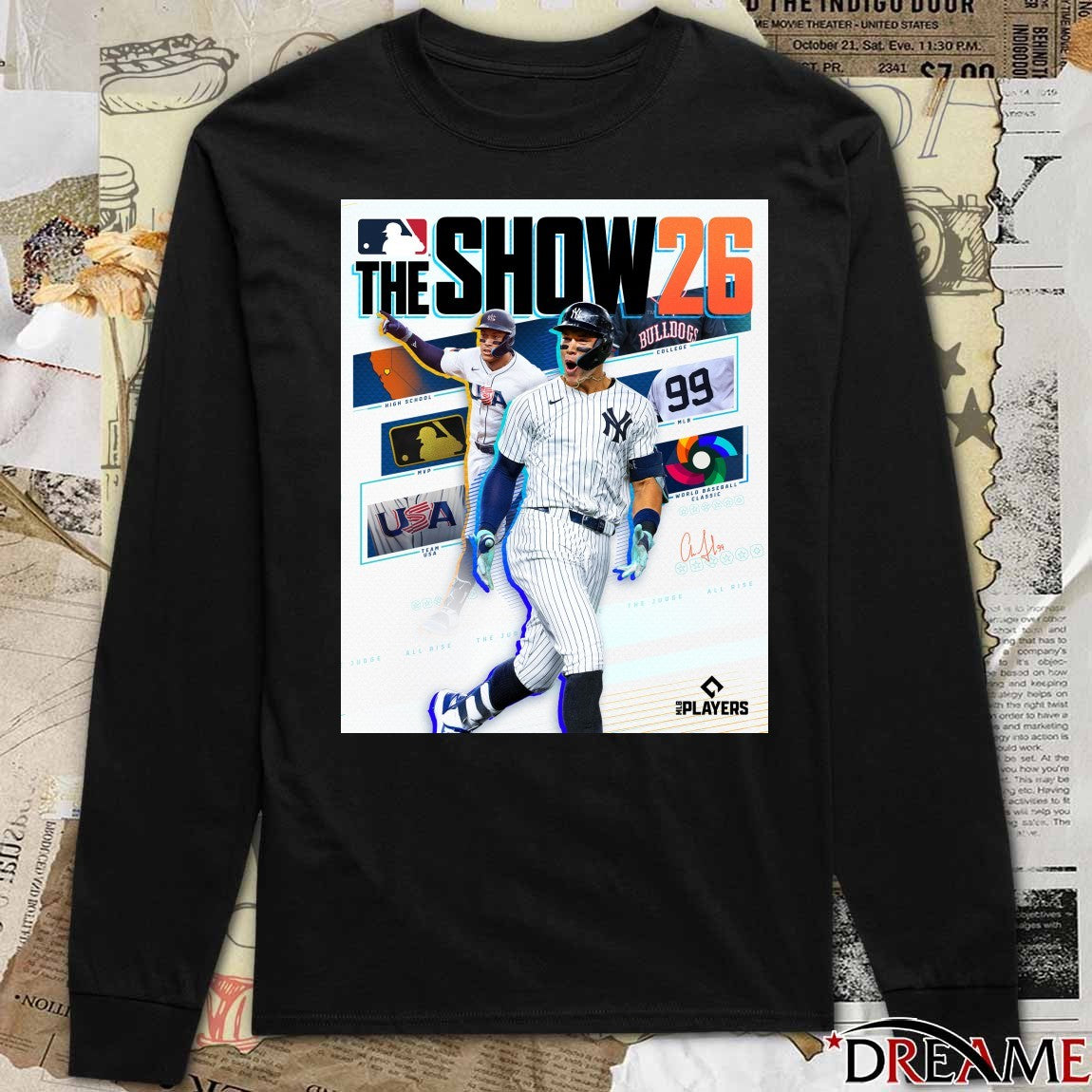 Aaron Judge New York Yankees MLB The Show 2026 Signature Poster t-shirt