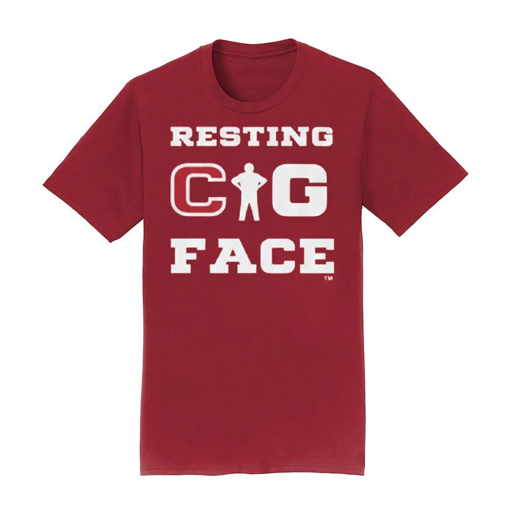 Aaron Matas Hoosiers Resting Cig Face Shirt