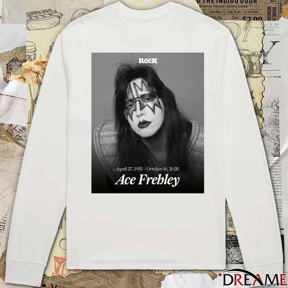 Ace Frehley Has Died At The Age Of 74 April 27 1951 – October 16 2025 Poster t-shirt