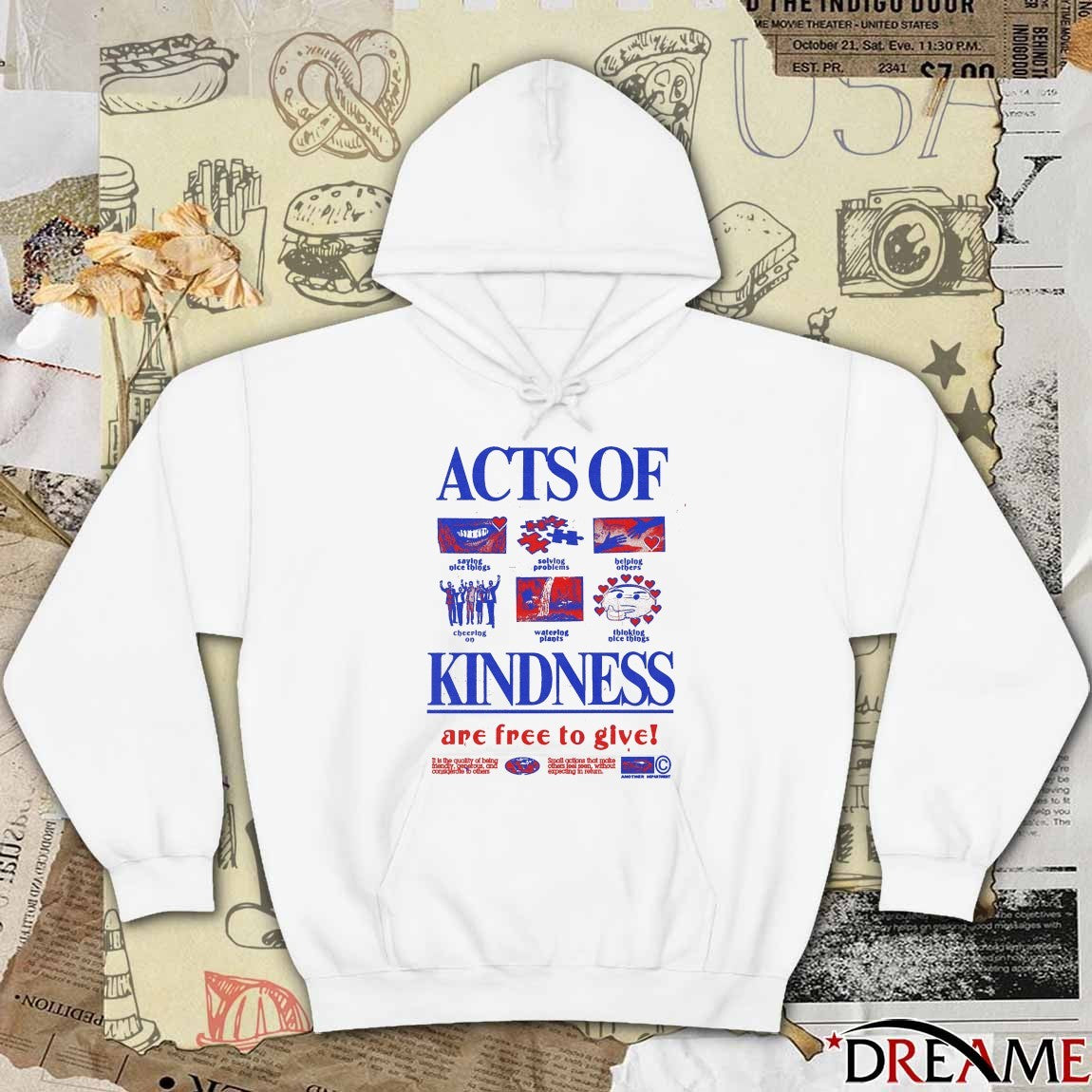 Acts Of Kindness Are Free To Give Saying Nice Things Solving Problems Helping Others t-shirt
