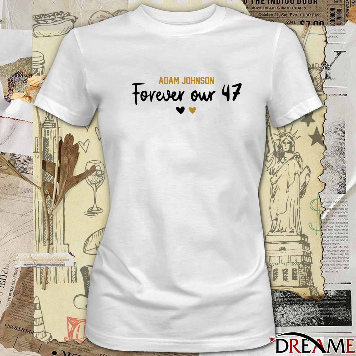 Adam Johnson Forever Our 47 The Nottingham Panthers 2025 t-shirt