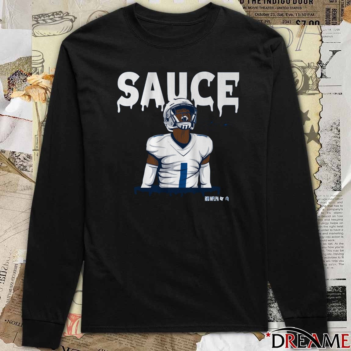 Ahmad Sauce Gardner The Drip Indy Indianapolis Colts Signature t-shirt