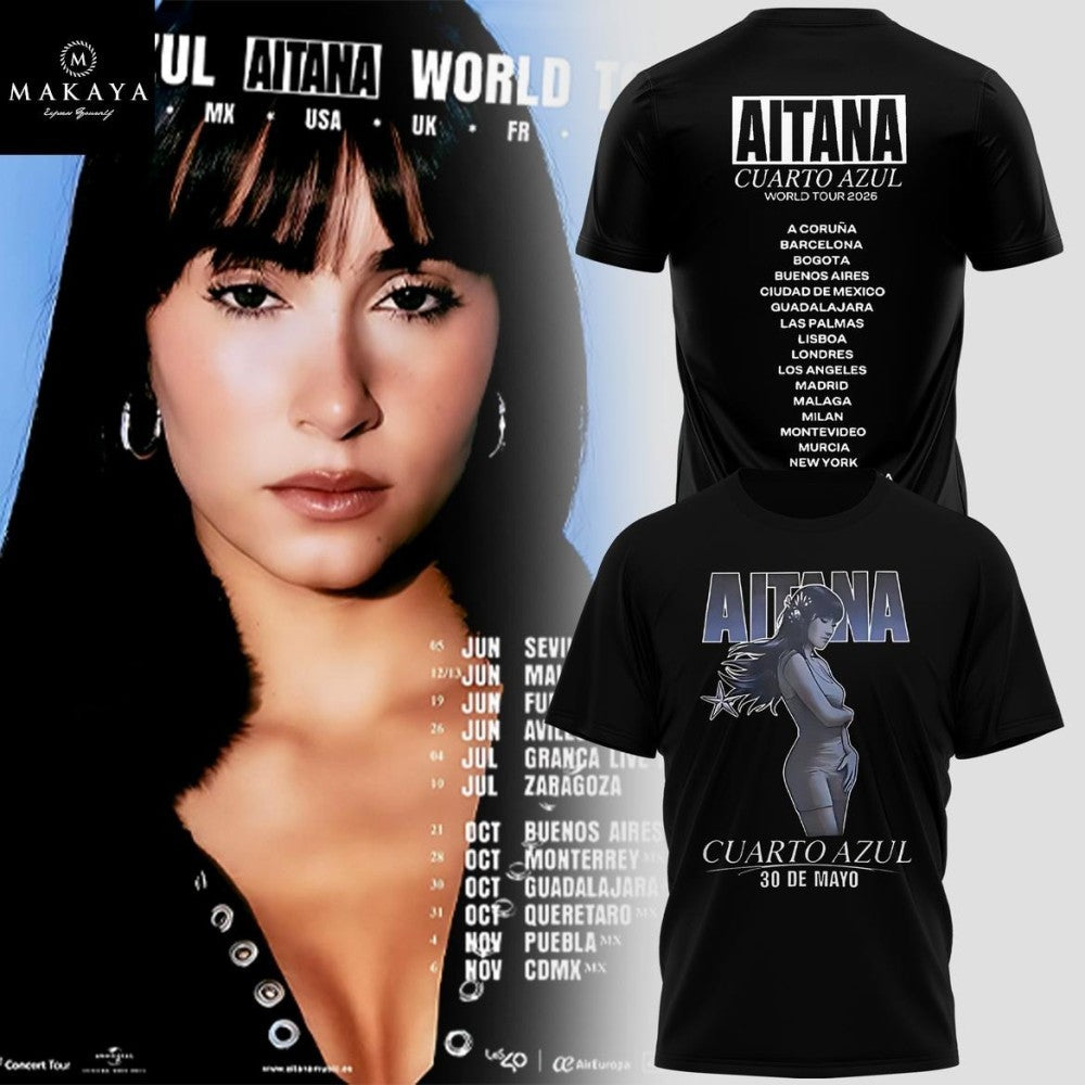Aitana Cuarto Azul World Tour 2026 Celebrate Shirt