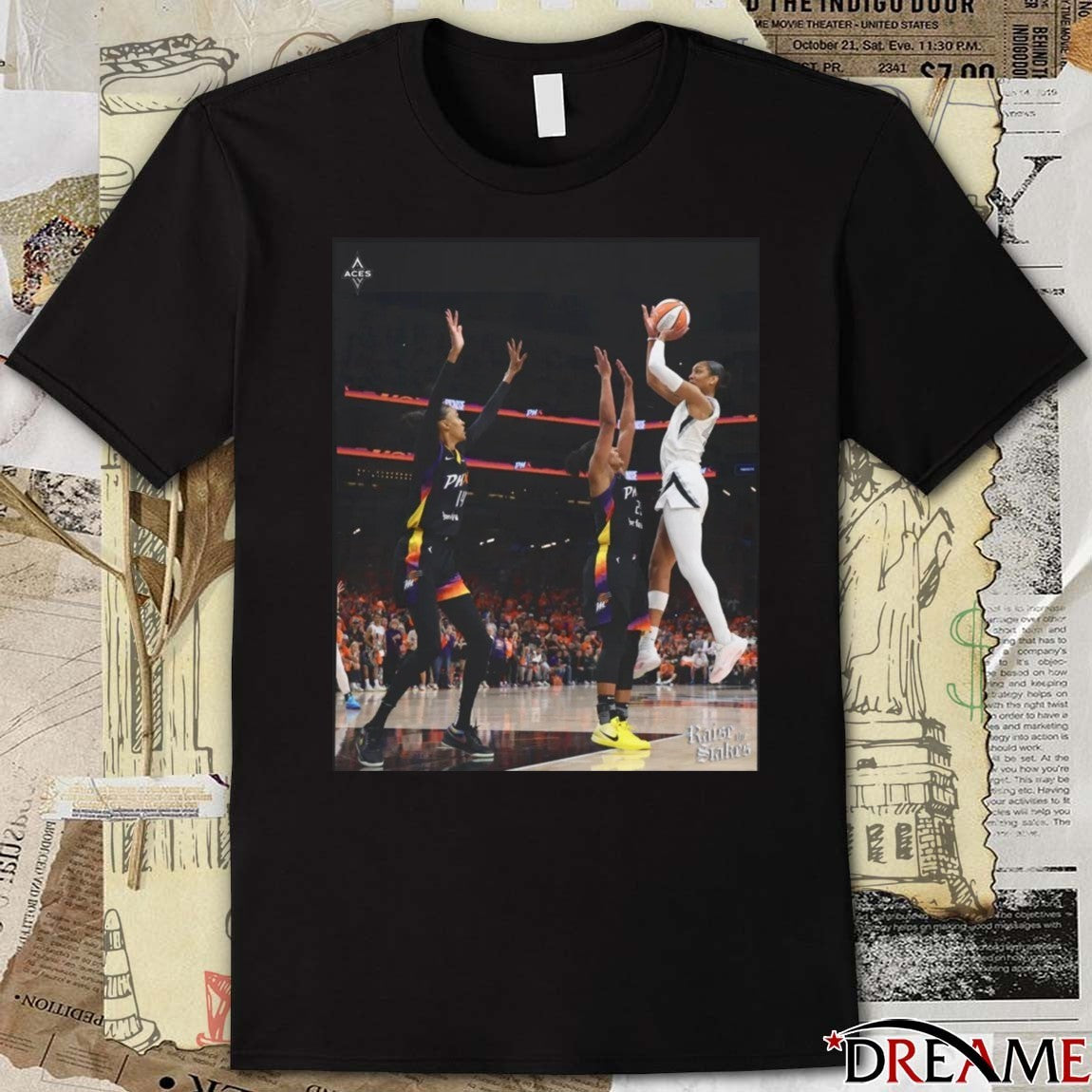 A’ja Wilson Hang It In The Louvre Las Vegas Aces WNBA 2025 t-shirt