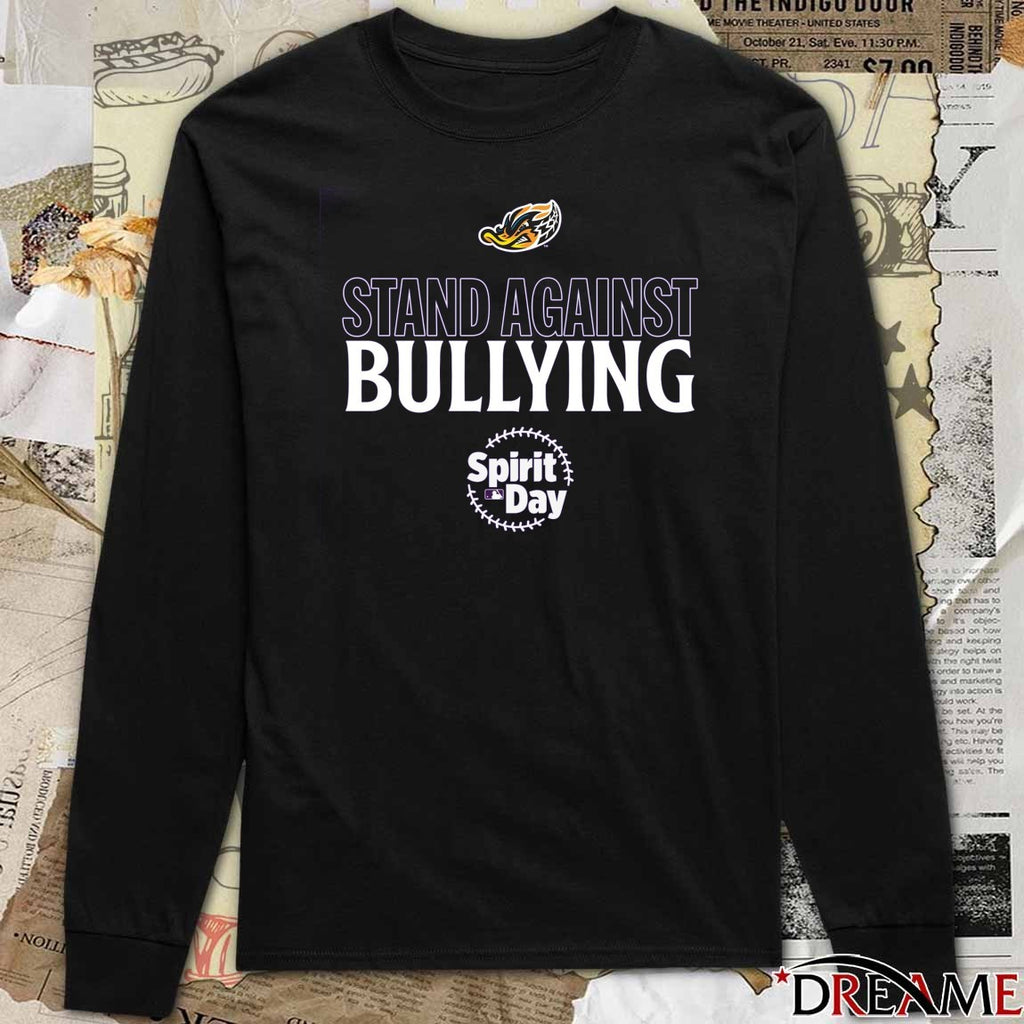 Akron RubberDucks Stand Against Bullying 2025 MLB Spirit Day t-shirt